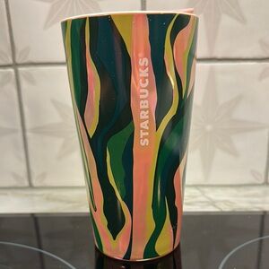 Starbucks Double Walled Tumbler Irridescent Jungle Print